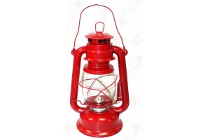 Red Hurricane Lantern Hanging Emergency Camping Kerosene Oil Lamp Light